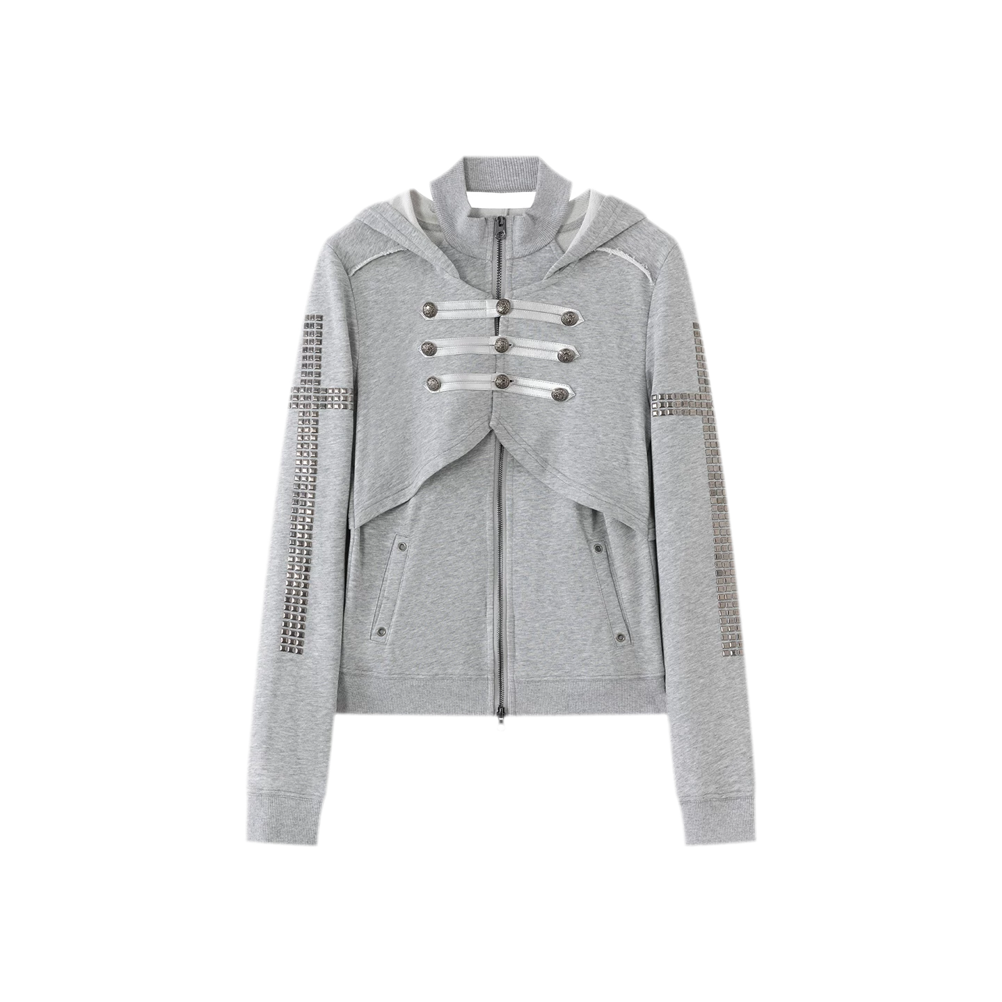 Metal Toggle Hooded Sweatshirt