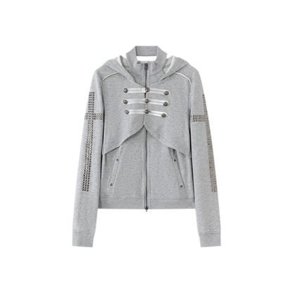Metal Toggle Hooded Sweatshirt