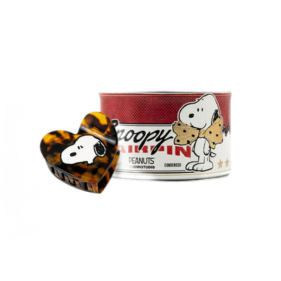 Snoopy Tortoiseshell Heart Hair Claw