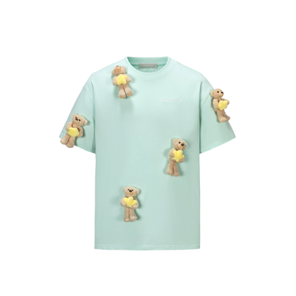 Bear Hug Star Print T-shirt