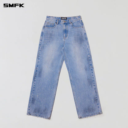 Cross Statue Wide Straight Jeans