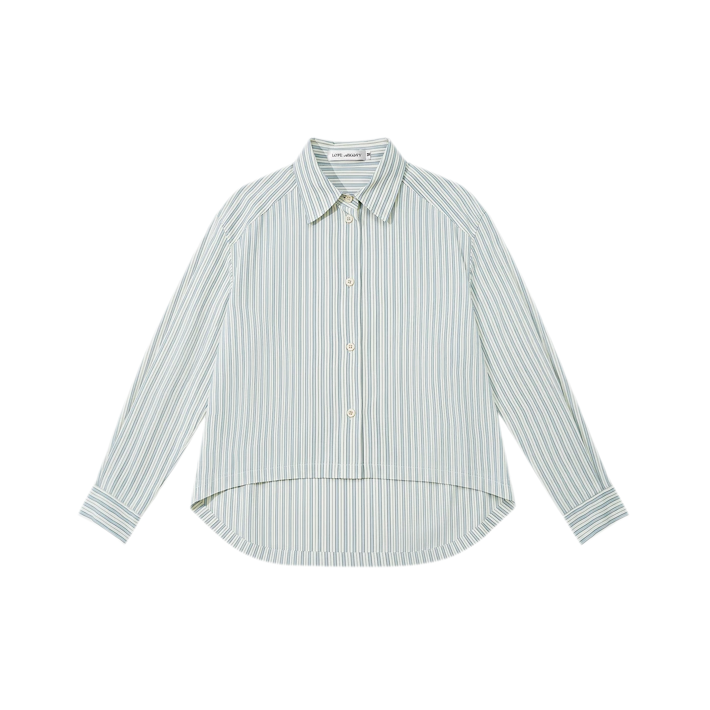 Lace Appliqué Cropped Sweatshirt