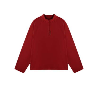 Vintage Oversized Half-Zip T-Shirt