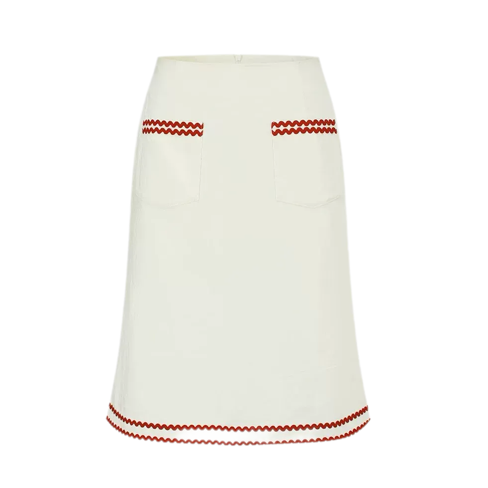 Contrast Sailor Collar Maxi Dress