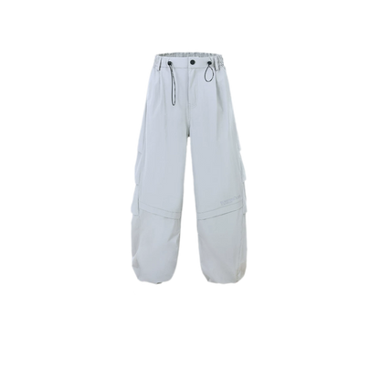 Teflon Wide-Leg Cargo Pants