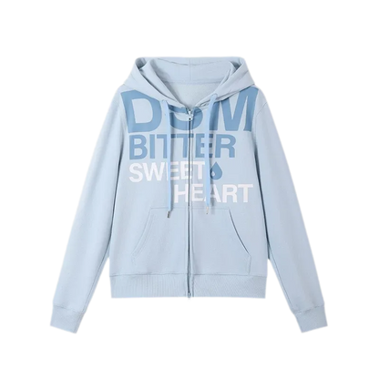 Graphic Logo Fitted Hoodie