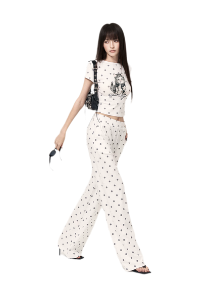 Polka Dot Knit Set