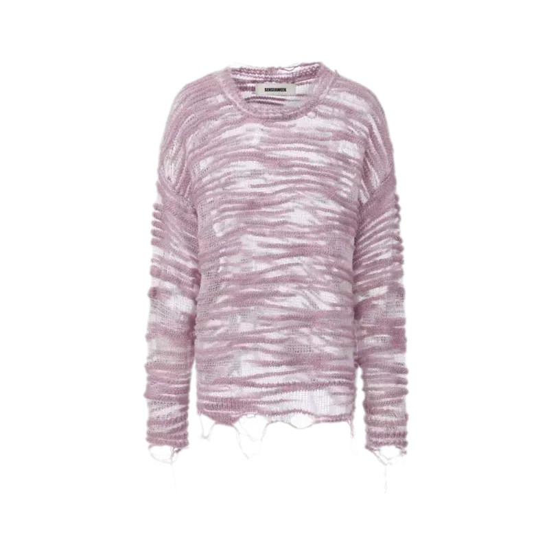 Textured Bouclé Knit Sweater