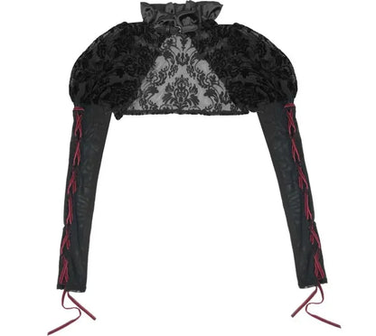 Áo corset bustier nhung lồng chim