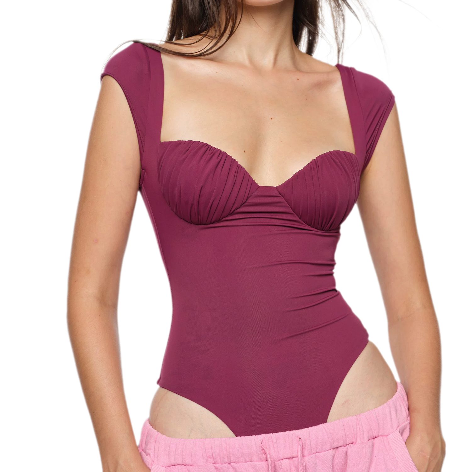 Ruched Cup Bodysuit