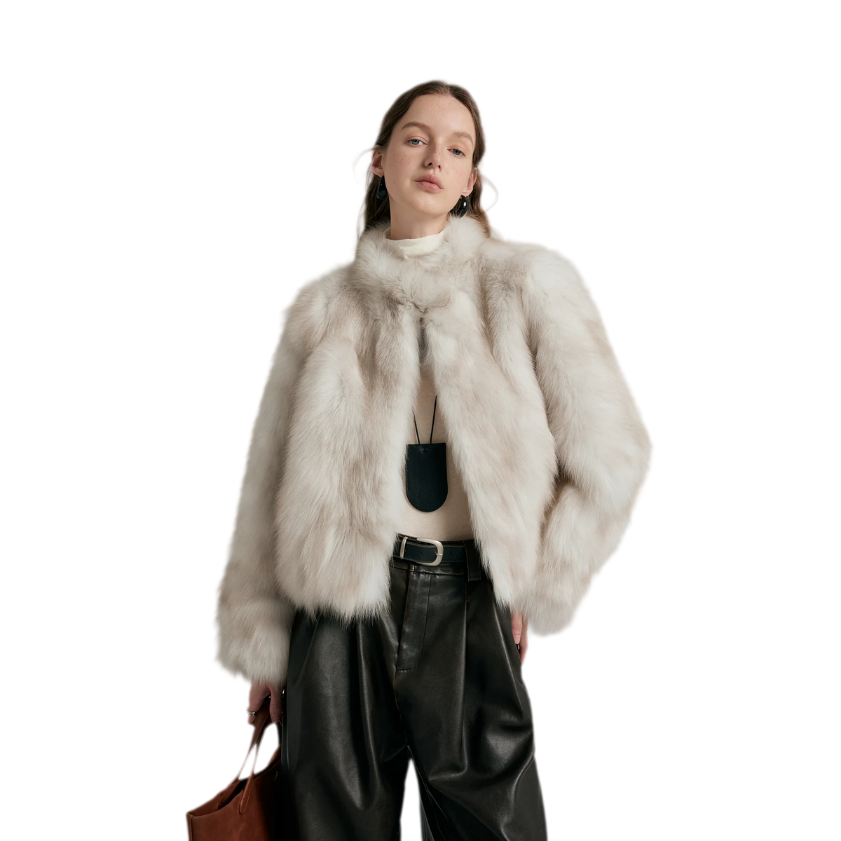 Gradient Fox Fur Jacket