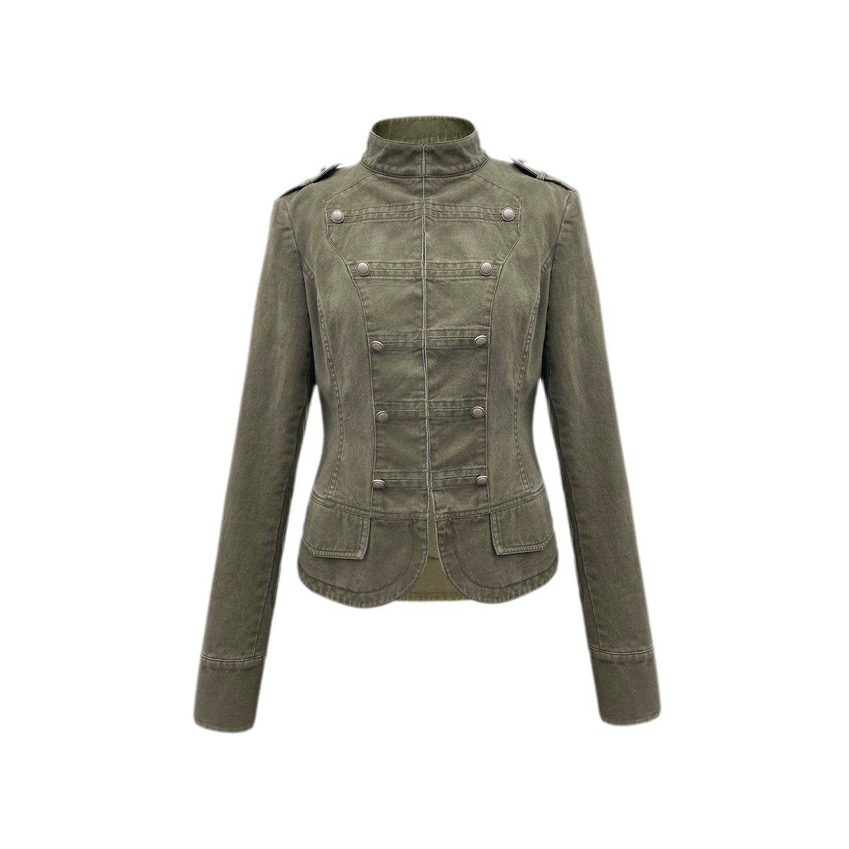 Vintage Cropped Military Jacket