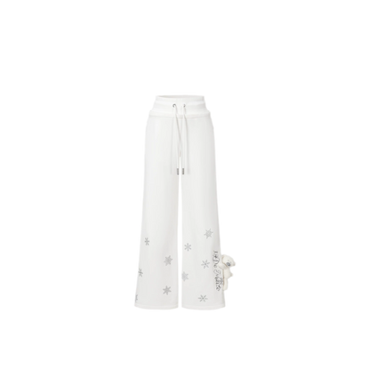 Reflective Gradient Micro-Flare Sweatpants