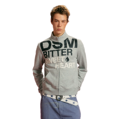 Terry Slim-Fit Stand-Collar Zip Sweatshirt