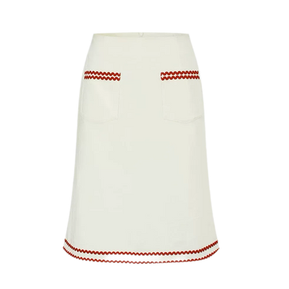 Contrast Sailor Collar Maxi Dress
