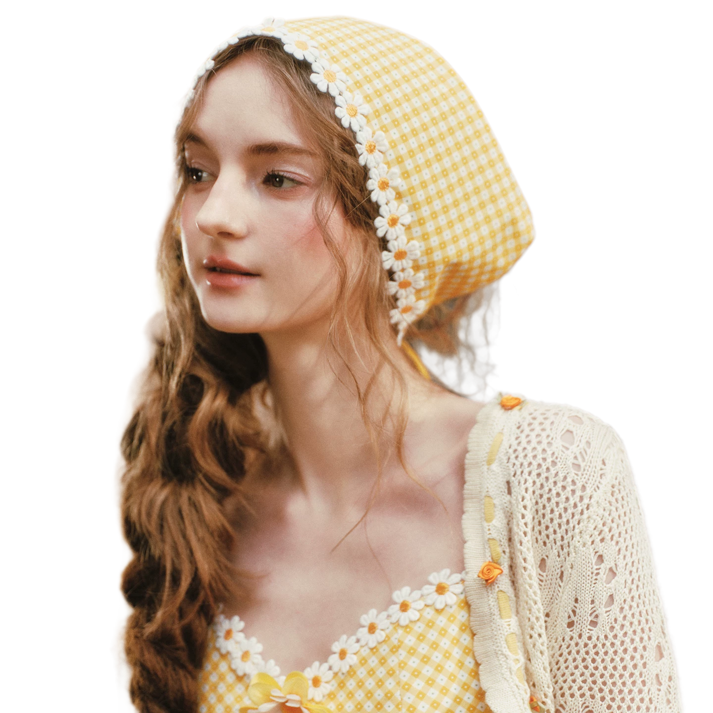 Daisy Gingham Midi Dress
