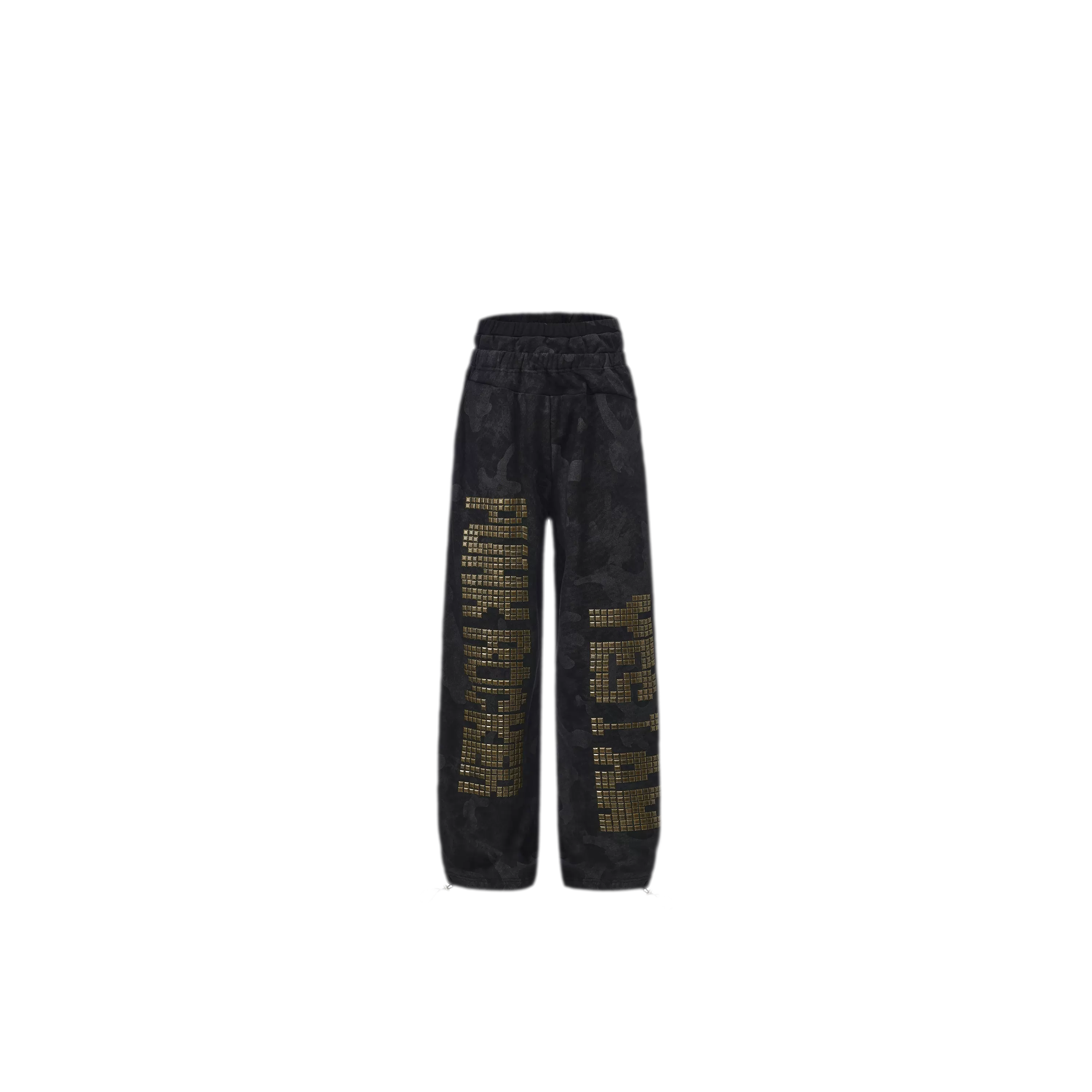 Camouflage Rhinestone Hoodie Sweatpants Set