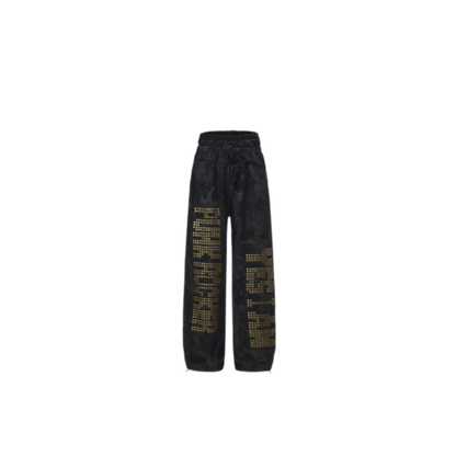 Camouflage Rhinestone Hoodie Sweatpants Set