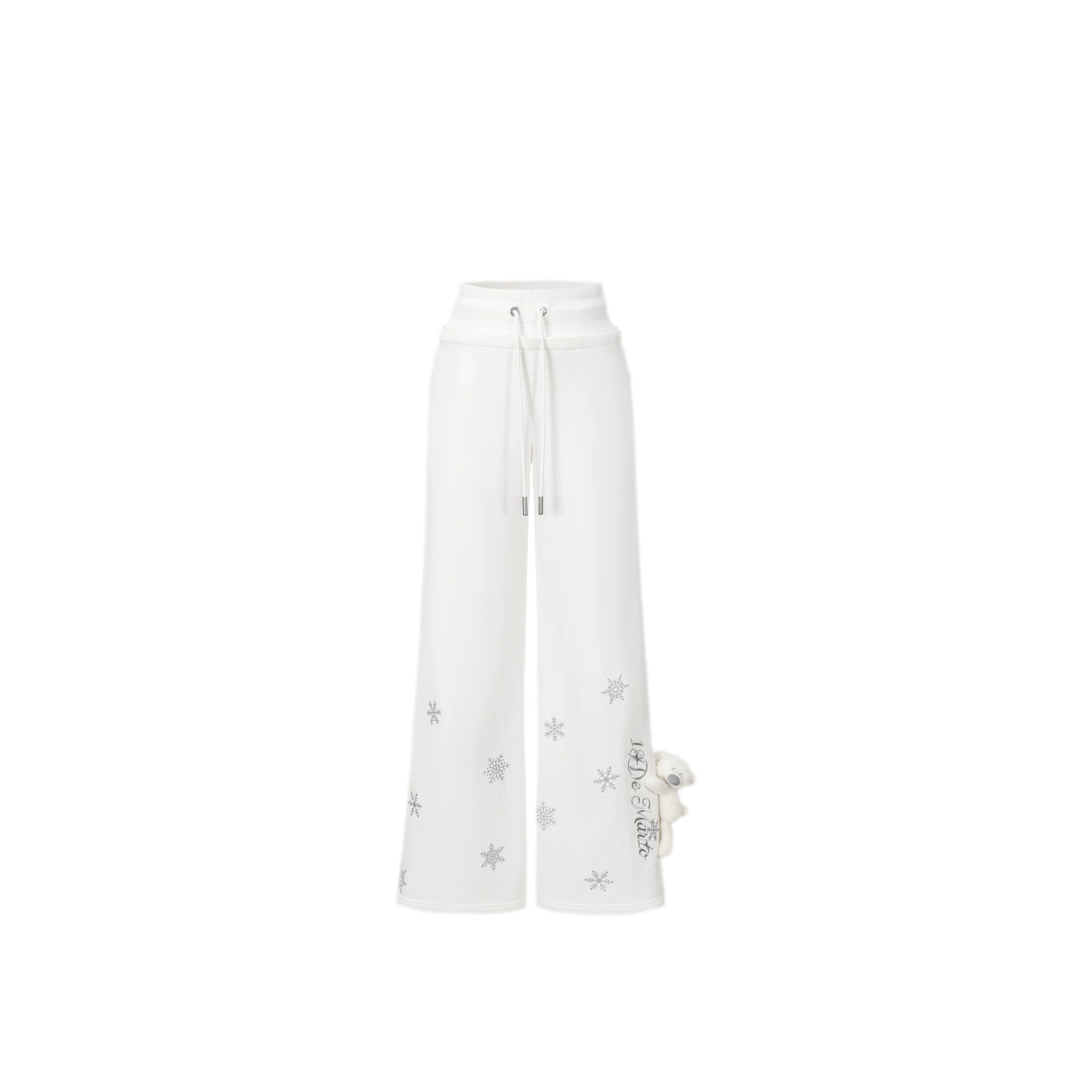 Reflective Gradient Micro-Flare Sweatpants