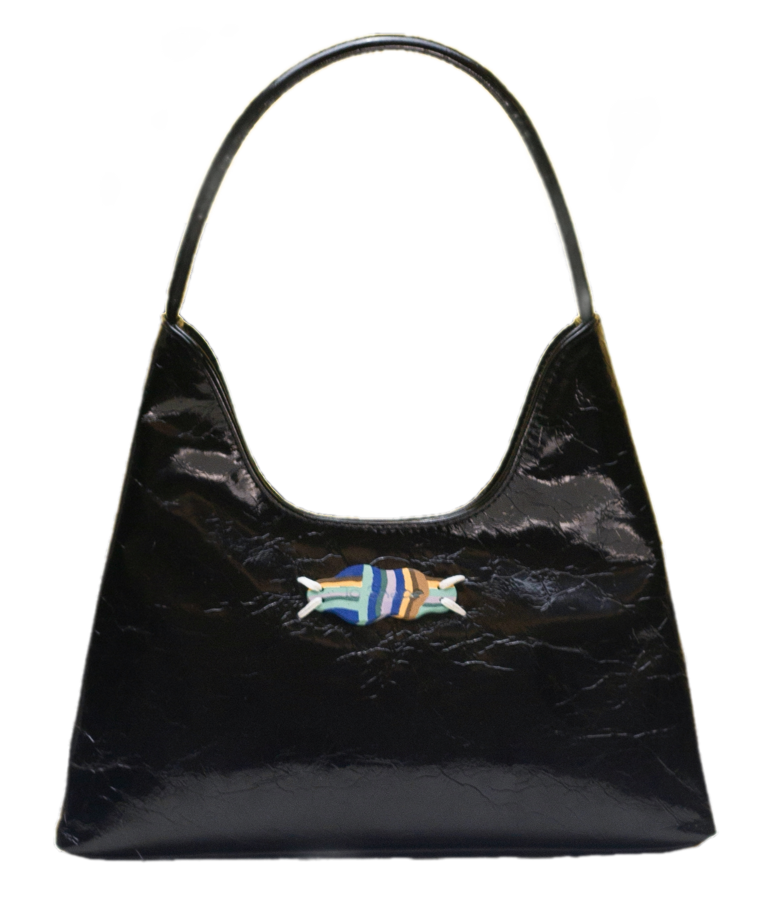 Textured Hobo Candy Applique Bag