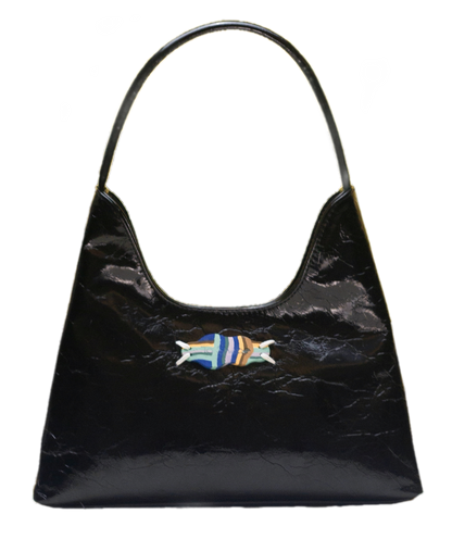 Textured Hobo Candy Applique Bag