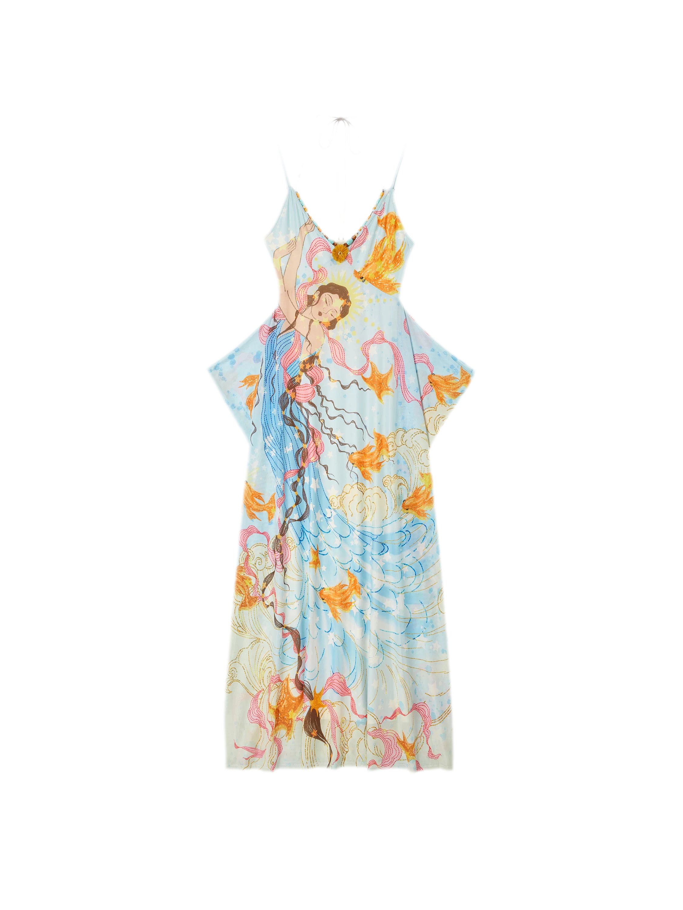 Beaded Floral Cami Dress