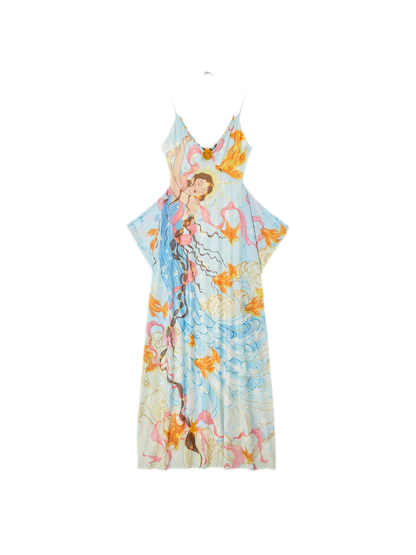 Beaded Floral Cami Dress