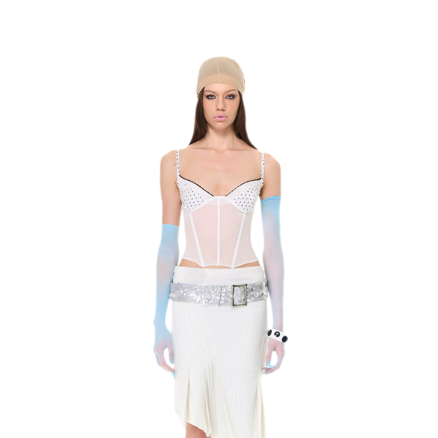 Lace Mesh Slim Cami