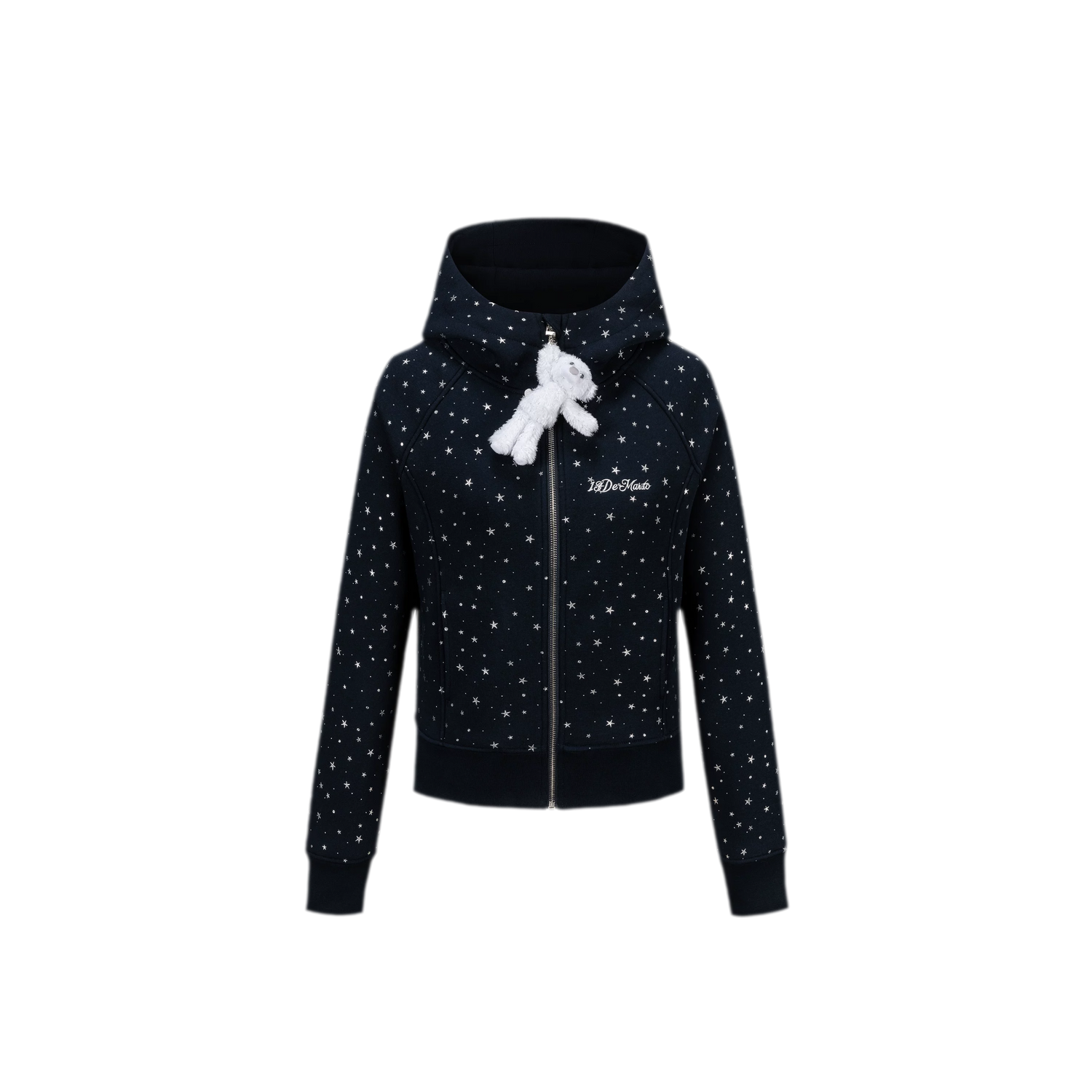 Starry Slim-Fit Hooded Sweatshirt