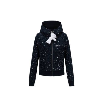 Starry Slim-Fit Hooded Sweatshirt