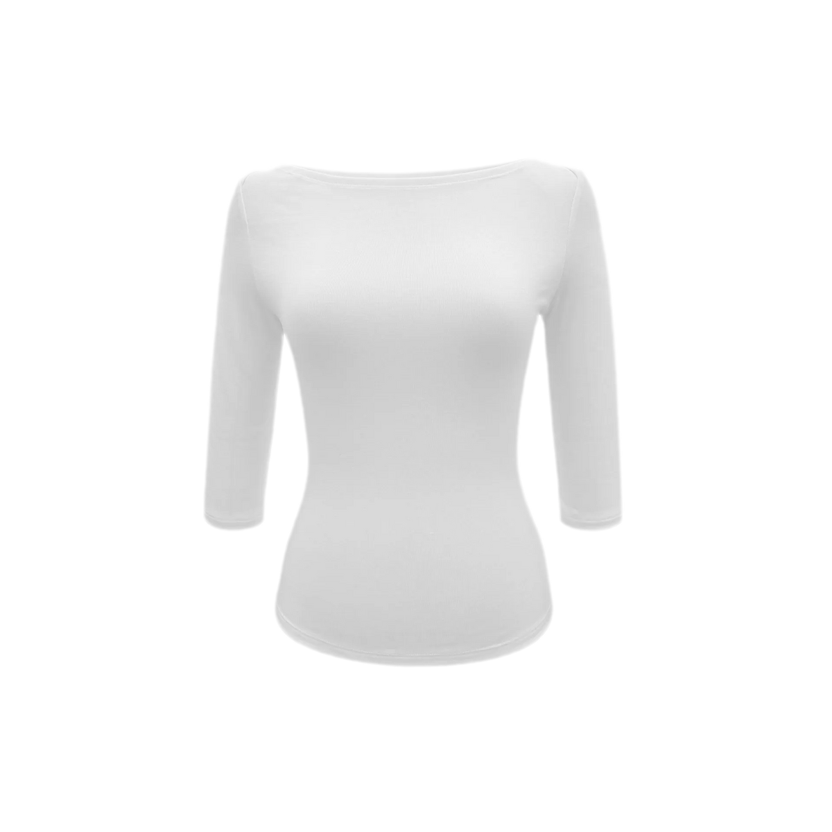 Lyocell Boat Neck Knit Top