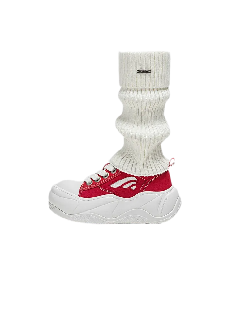 Wave Sole Height Sneakers