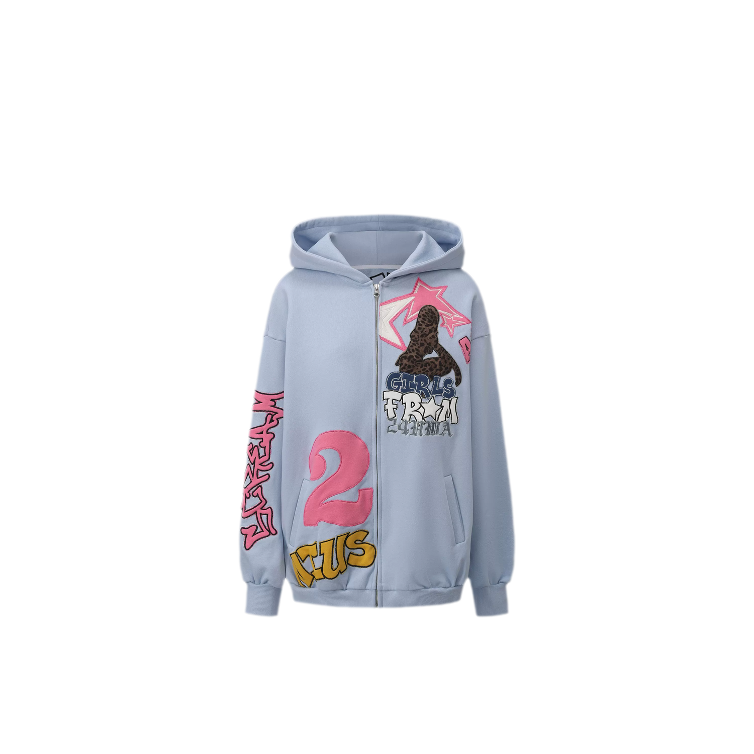 Appliqué Oversize Hoodie Pants Set