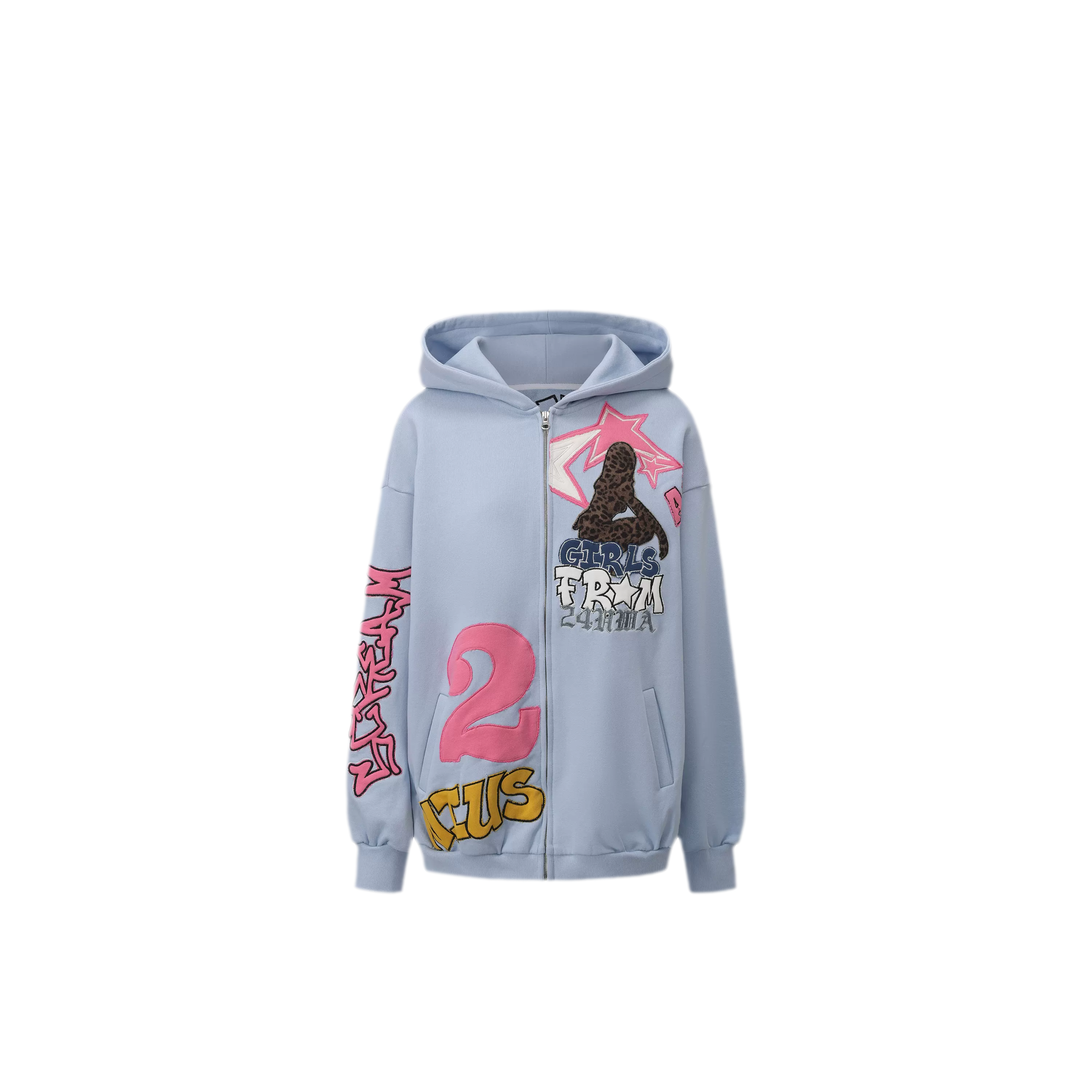 Appliqué Oversize Hoodie Pants Set