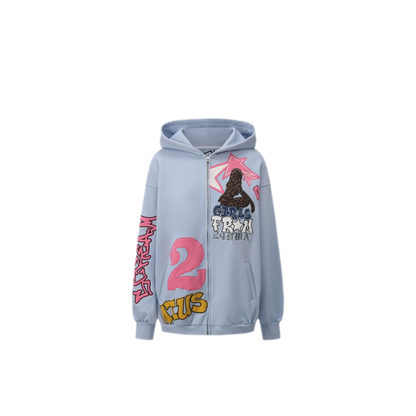 Appliqué Oversize Hoodie Pants Set