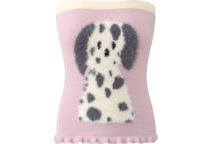 Faux-Mohair Tube Top