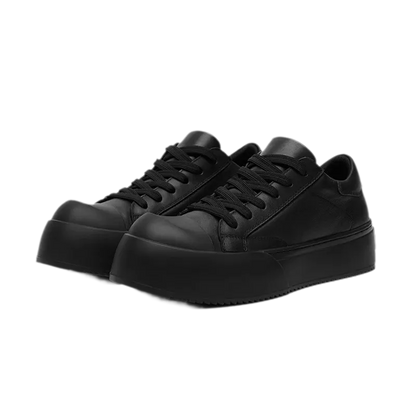 Leather Jumbo Platform Sneakers