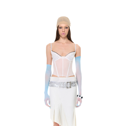 Lace Mesh Slim Cami