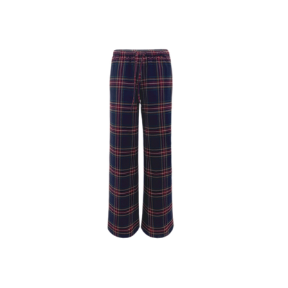 Vintage Plaid Low-Rise Bottoms