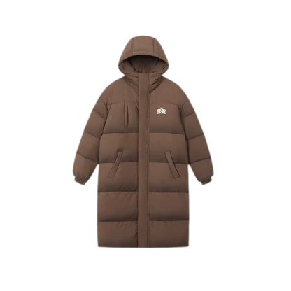 Long Hooded Duck Down Jacket