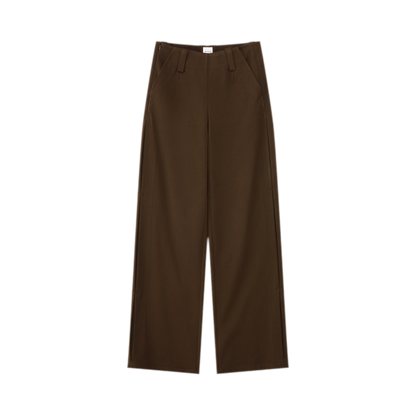 Soft Structured Wide-Leg Trousers