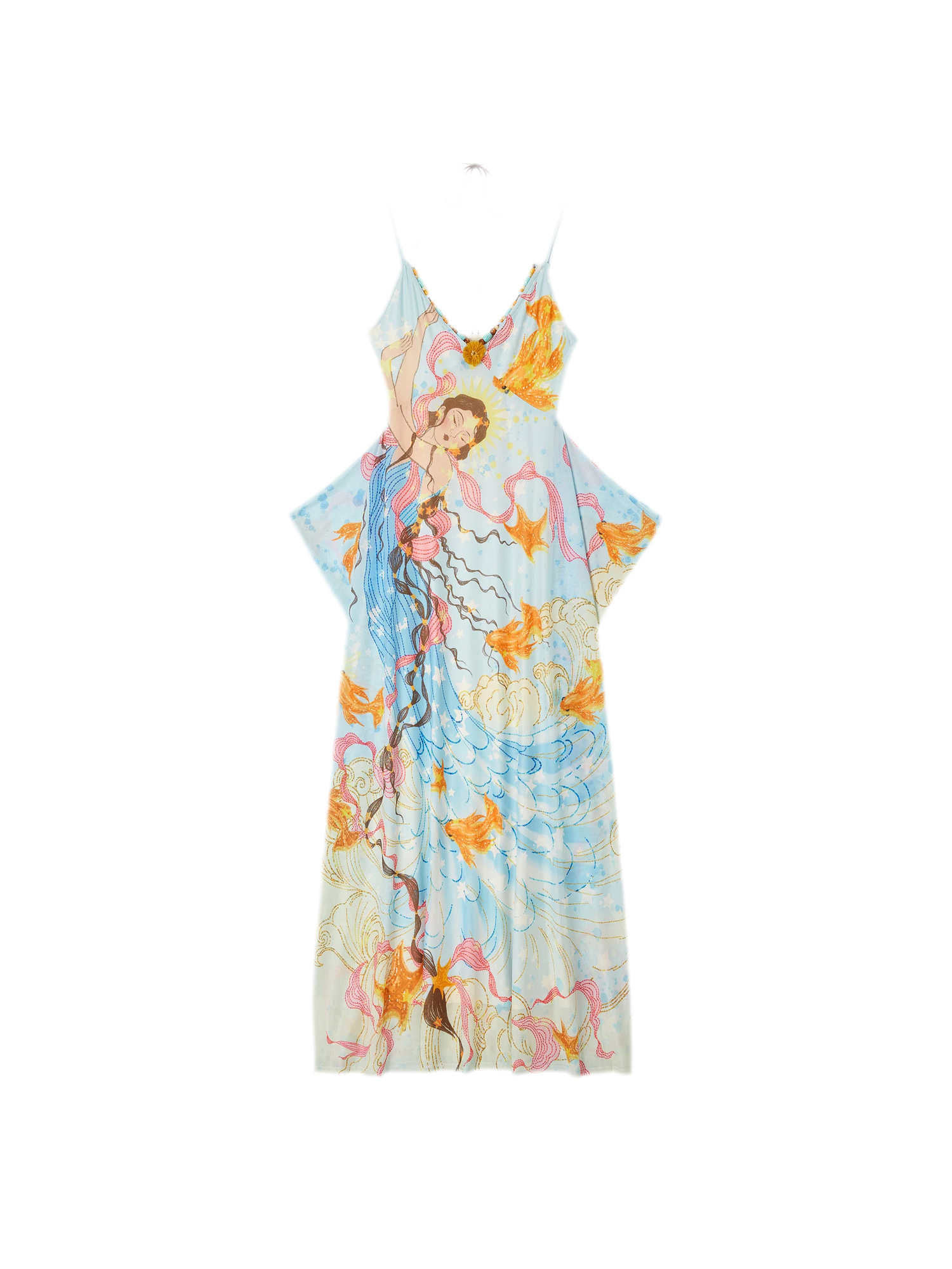 Beaded Floral Cami Dress
