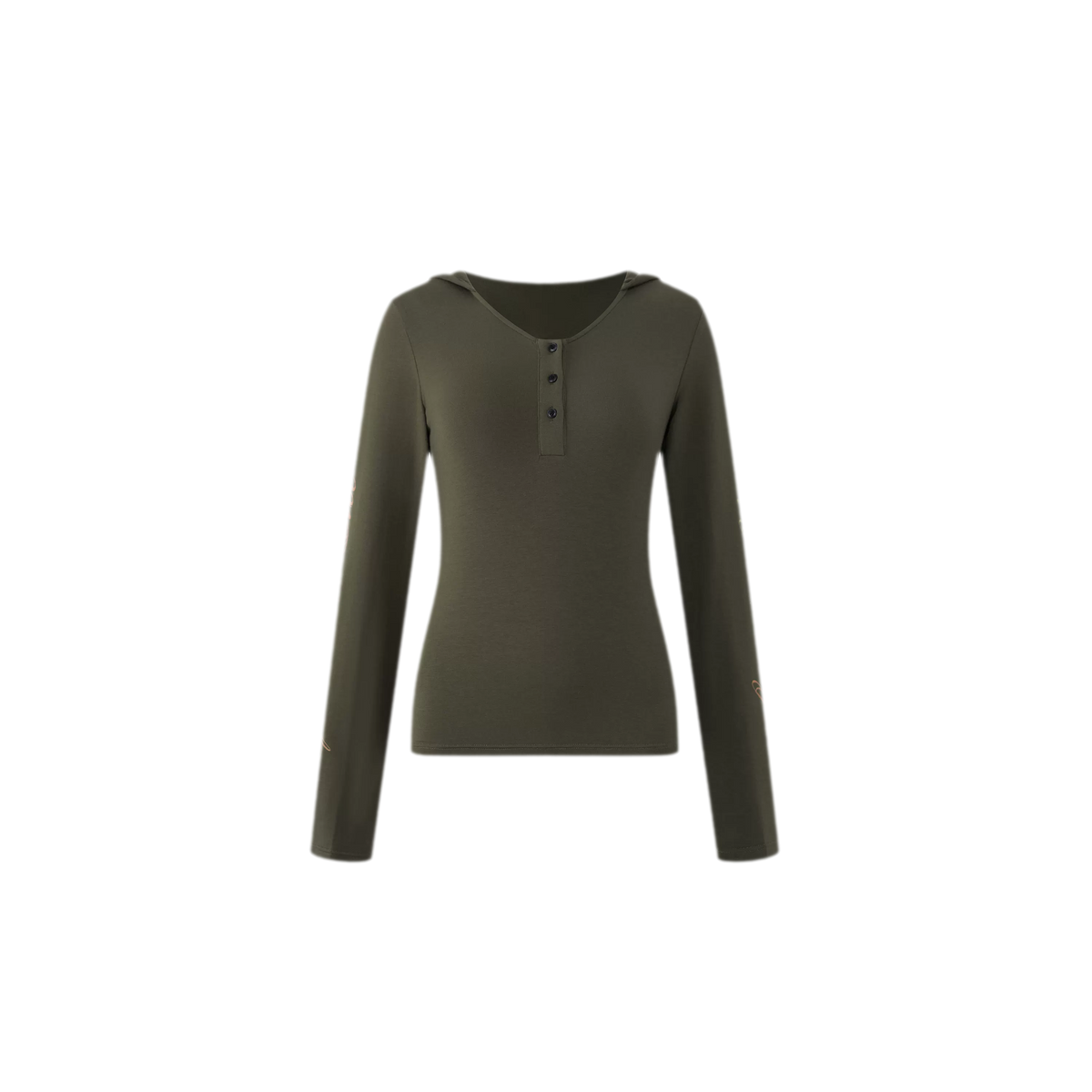 Soft Henley Fitted Knit Top