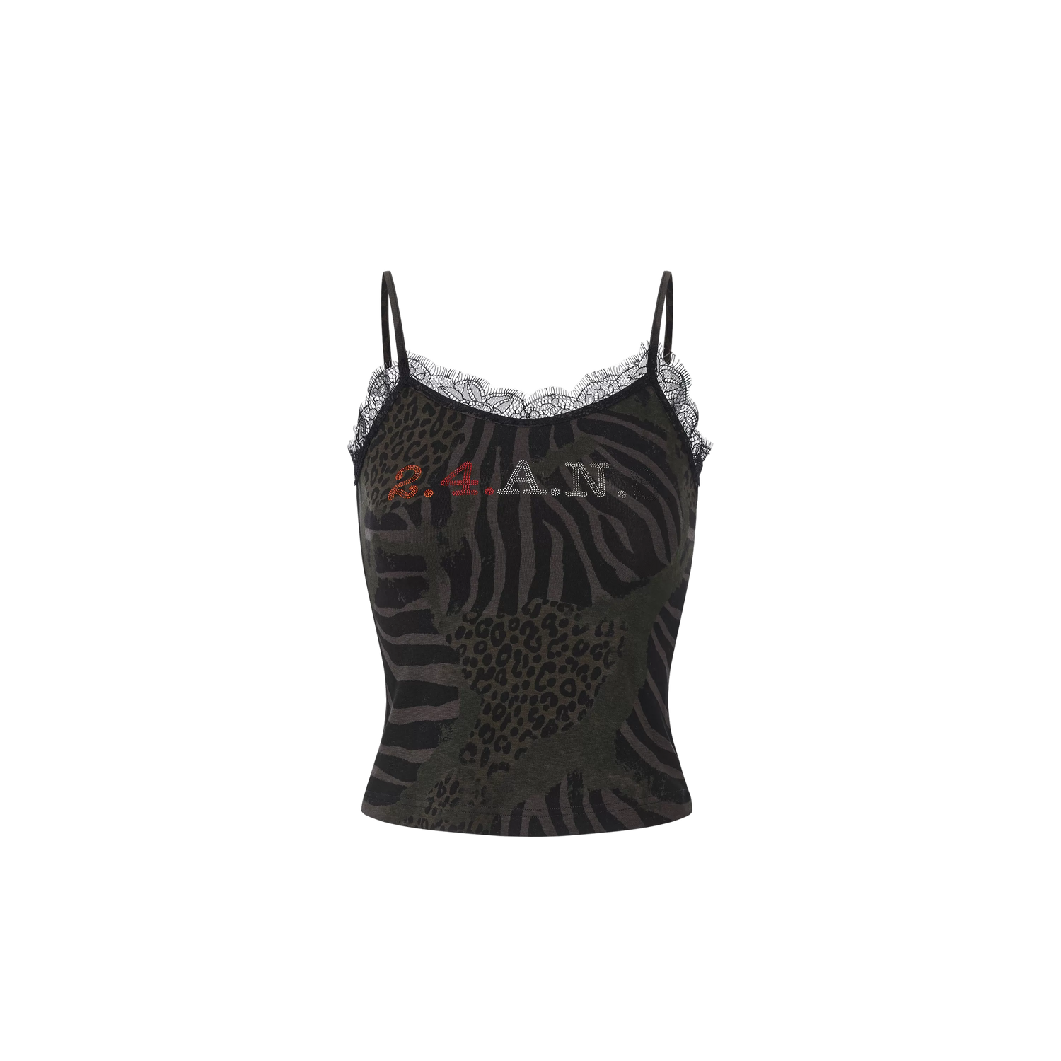 Gradient Print Camisole with Rhinestone Detail