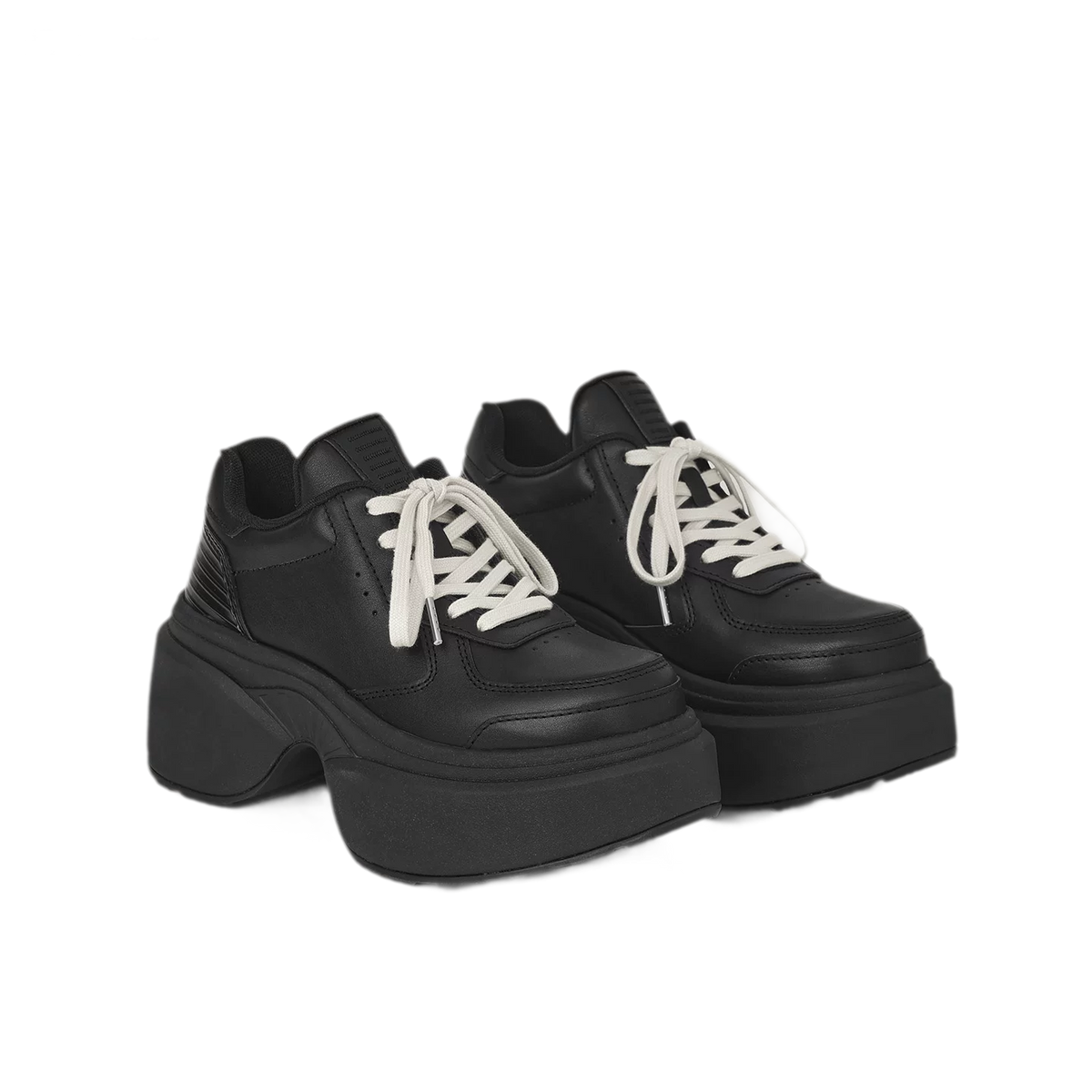 Leather Platform Running Shoes