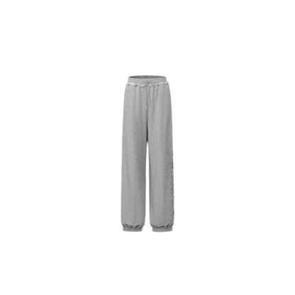 Graphic Cropped Hoodie Pants Set