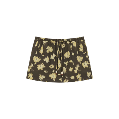 Chrysanthemum Brown Skirt / S