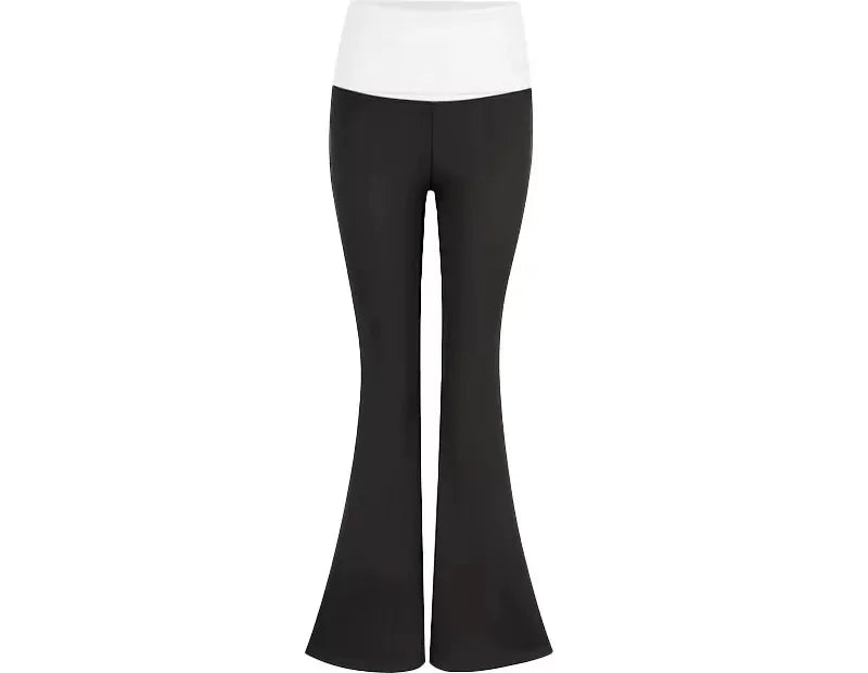 Rhinestone Flared Yoga Pants