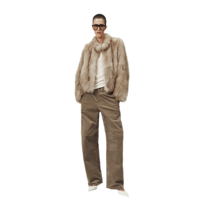 Hand-Dyed Fox Fur Jacket