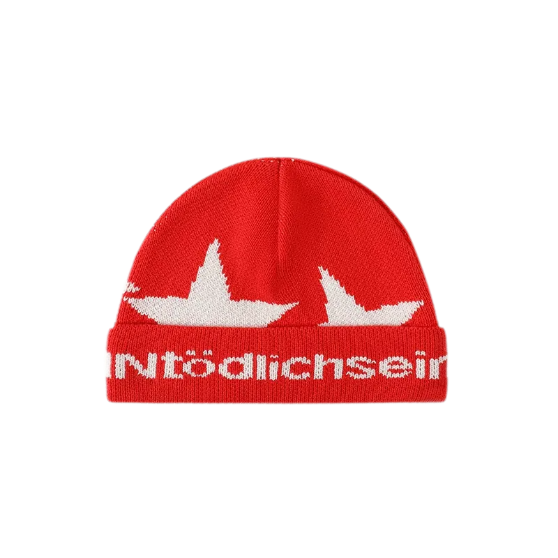 Jacquard Star Folded-Brim Beanie